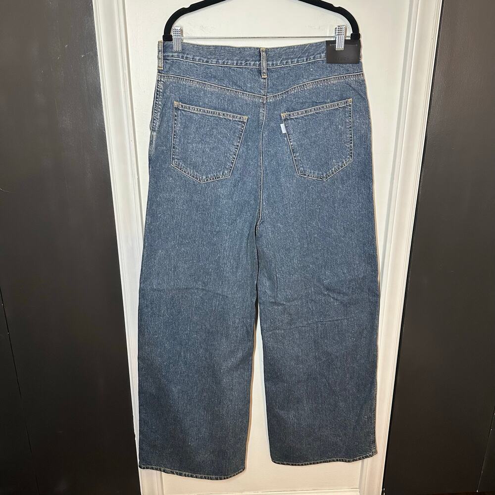 NEW Jieda Cutting Wide Denim Indigo Split Seam Jeans Japan Size 4 US Size 32 - Picture 10 of 16